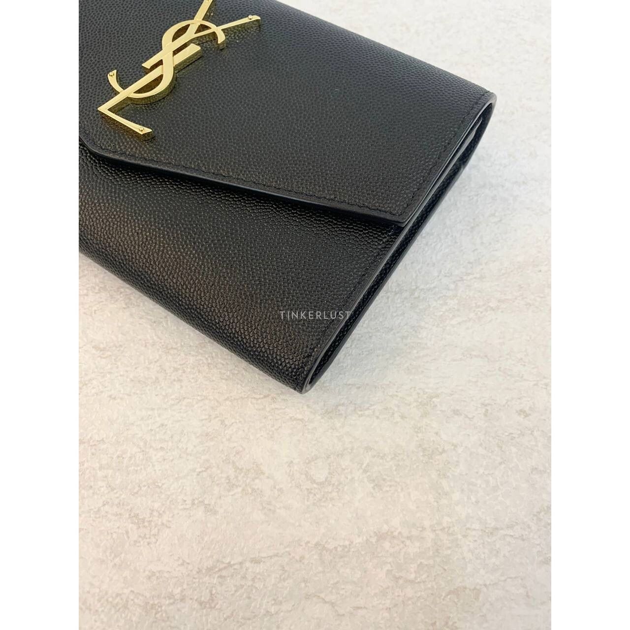 Yves Saint Laurent Uptown in Black GHW WOC Slingbag