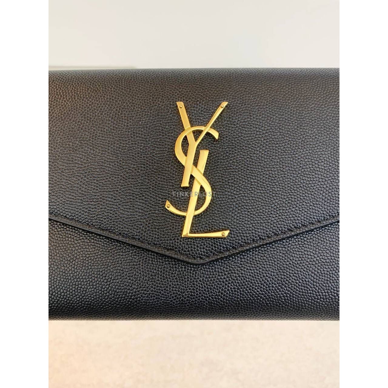 Yves Saint Laurent Uptown in Black GHW WOC Slingbag