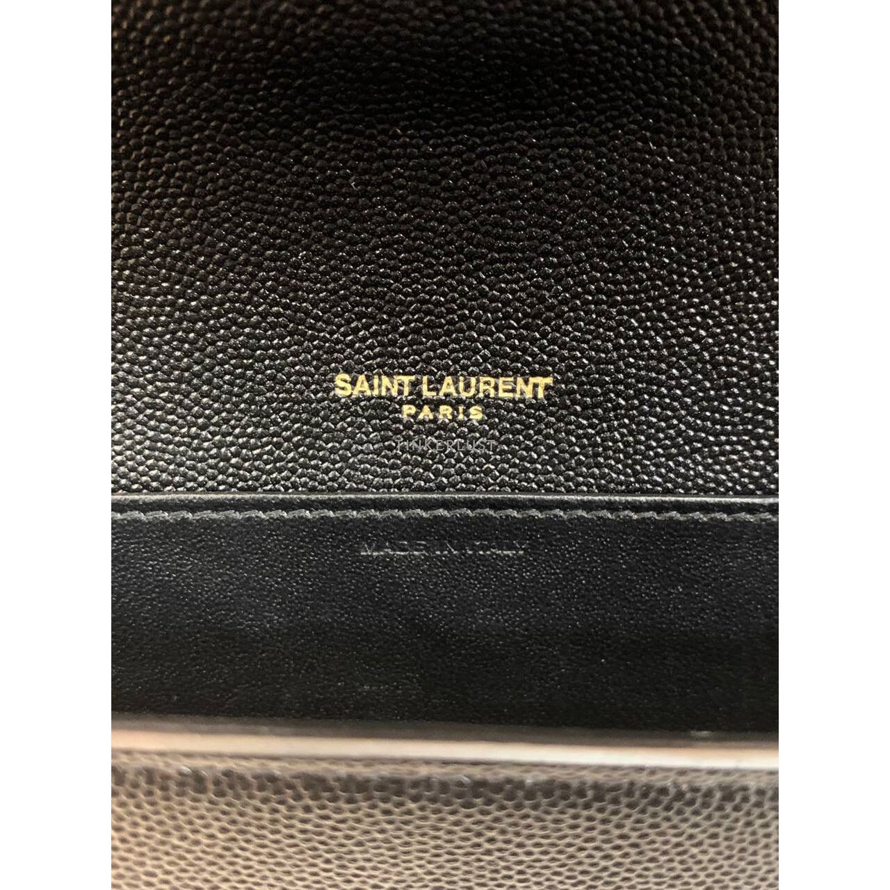 Yves Saint Laurent Uptown in Black GHW WOC Slingbag