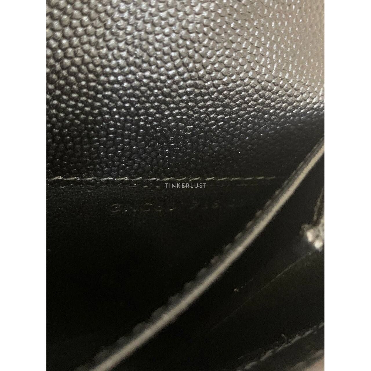 Yves Saint Laurent Uptown in Black GHW WOC Slingbag