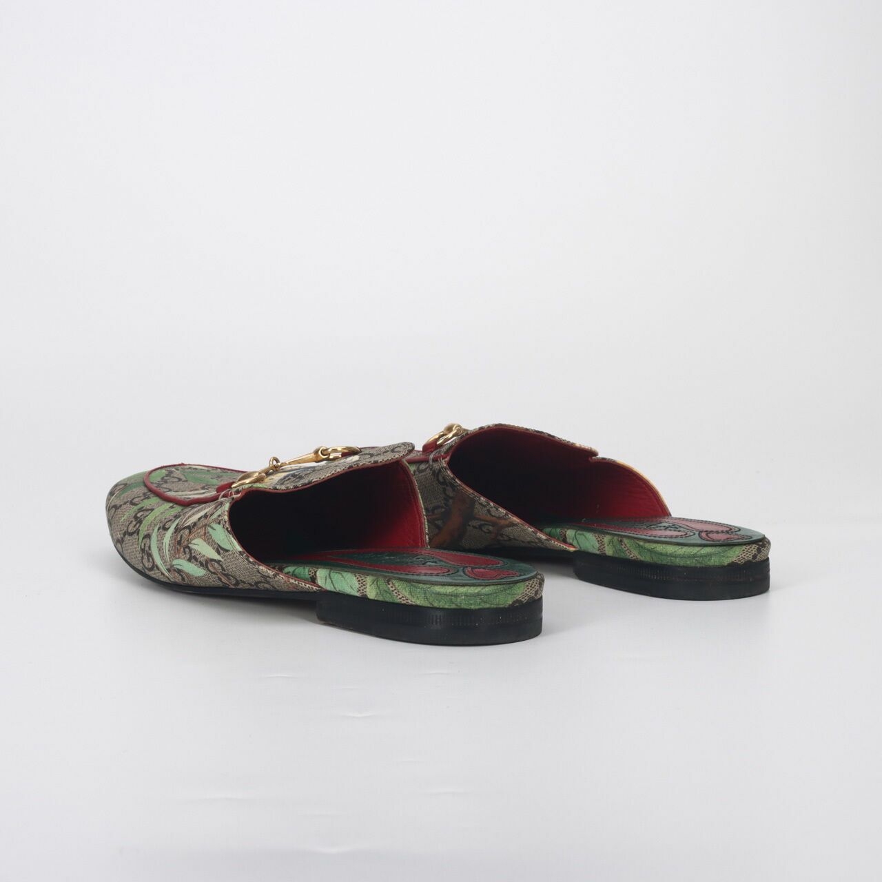 Gucci GG Supreme Canvas 'Tian' Print Slippers Sandals