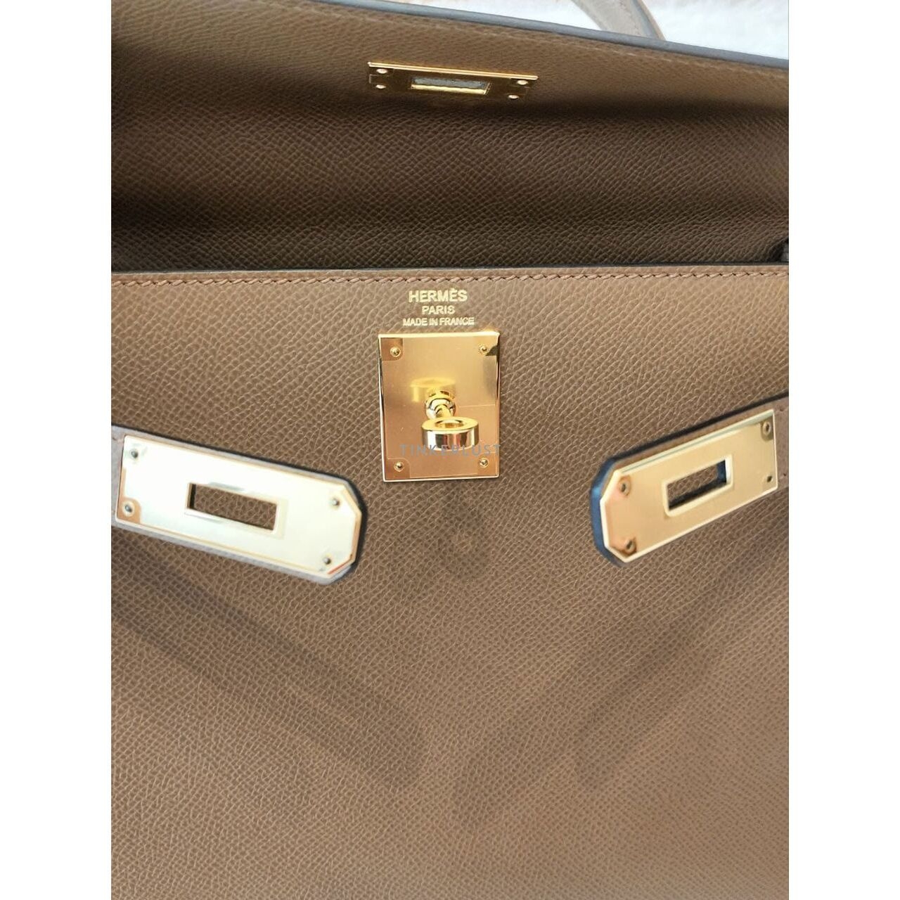 Hermes Kelly 28 Alezan Epsom Ghw Z Satchel Bag