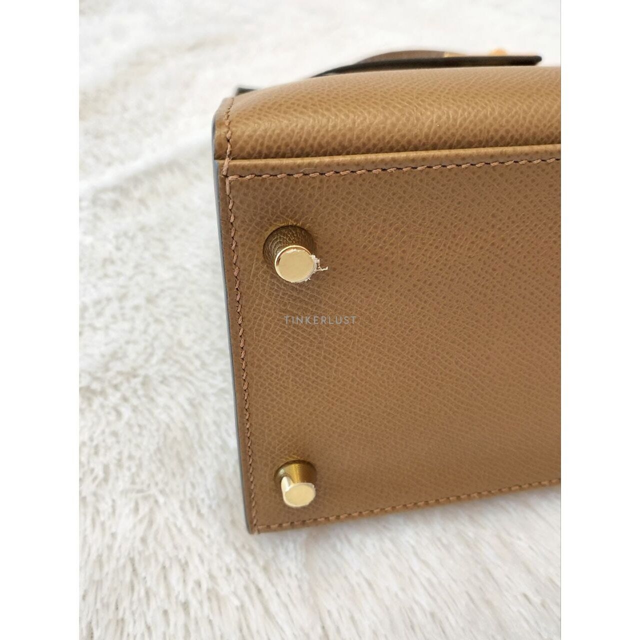 Hermes Kelly 28 Alezan Epsom Ghw Z Satchel Bag