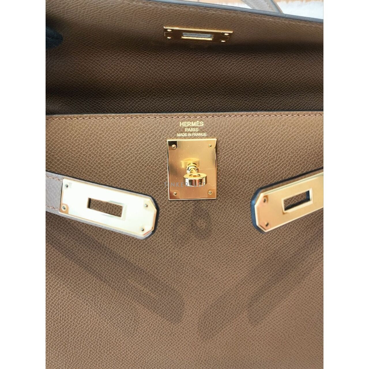 Hermes Kelly 28 Alezan Epsom Ghw Z Satchel Bag