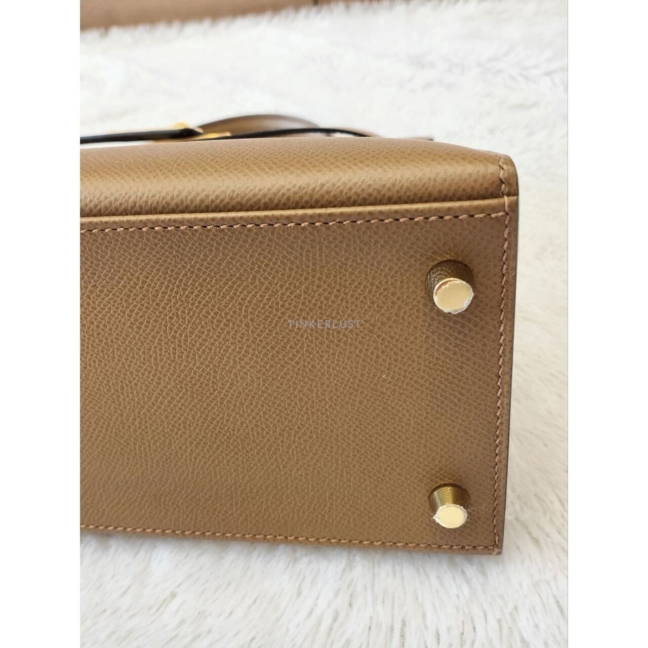 Hermes Kelly 28 Alezan Epsom Ghw Z Satchel Bag