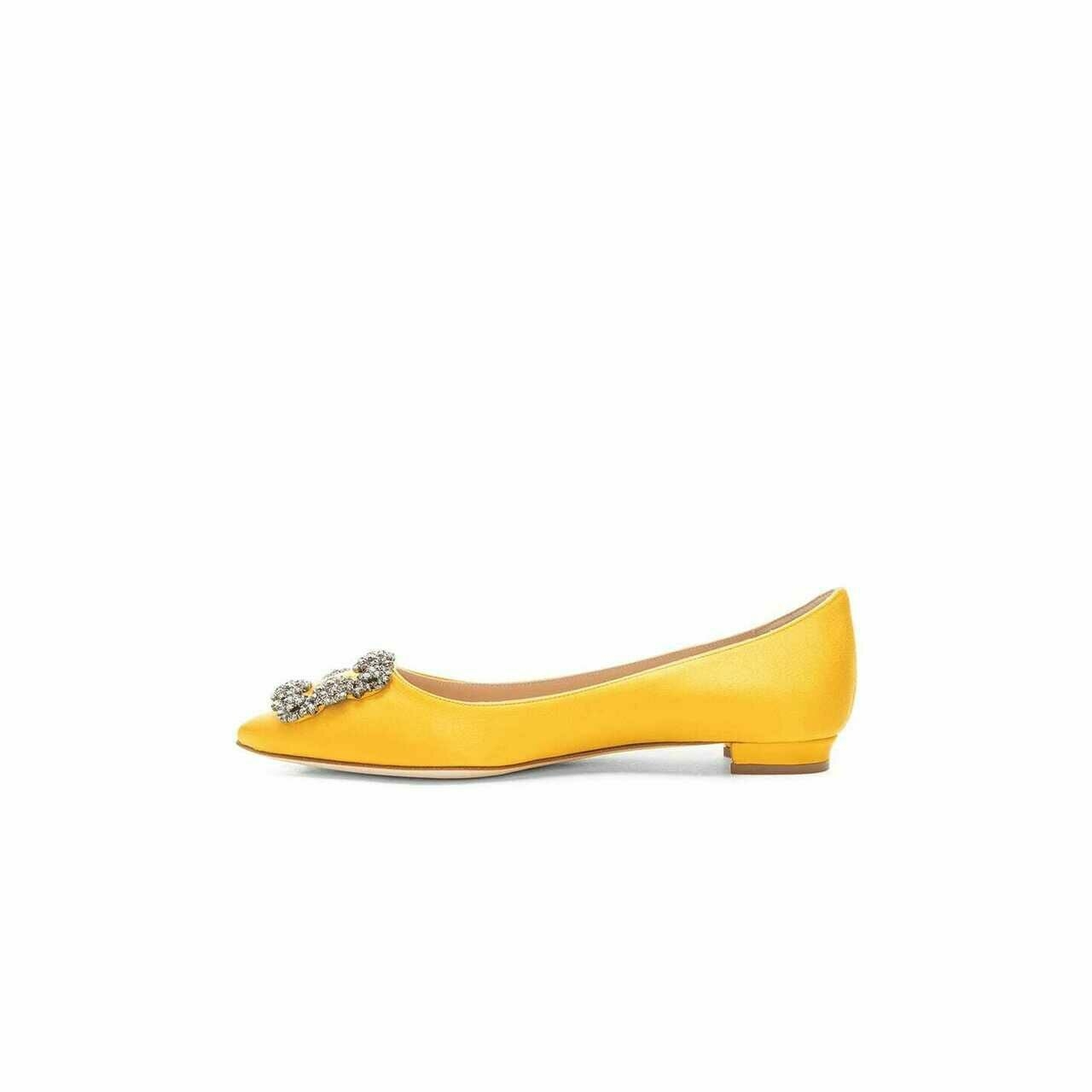 Manolo Blahnik Yellow Flats