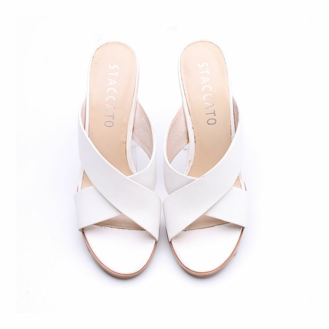 Staccato White Heels