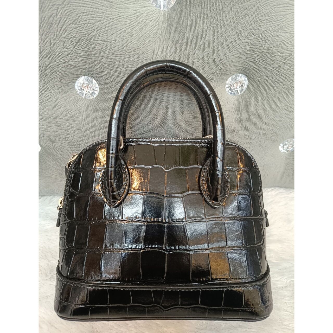 Balenciaga Ville XXS Black Croco #T 2021 Satchel Bag