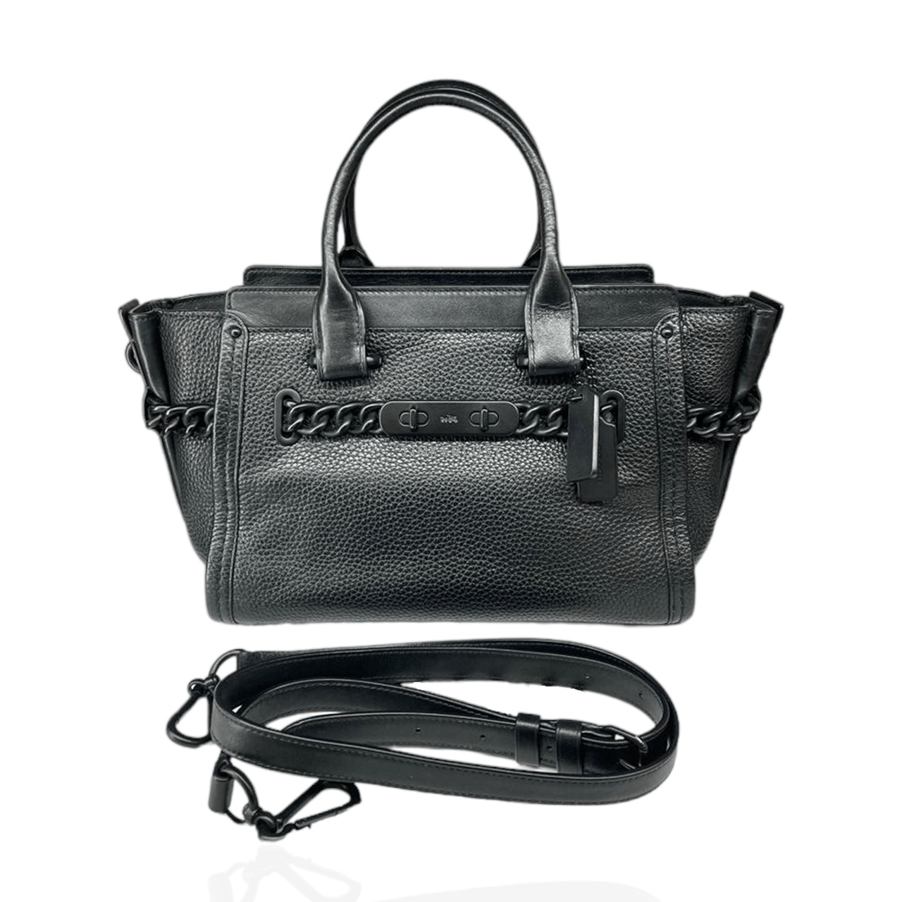 Coach Swagger Black Satchel