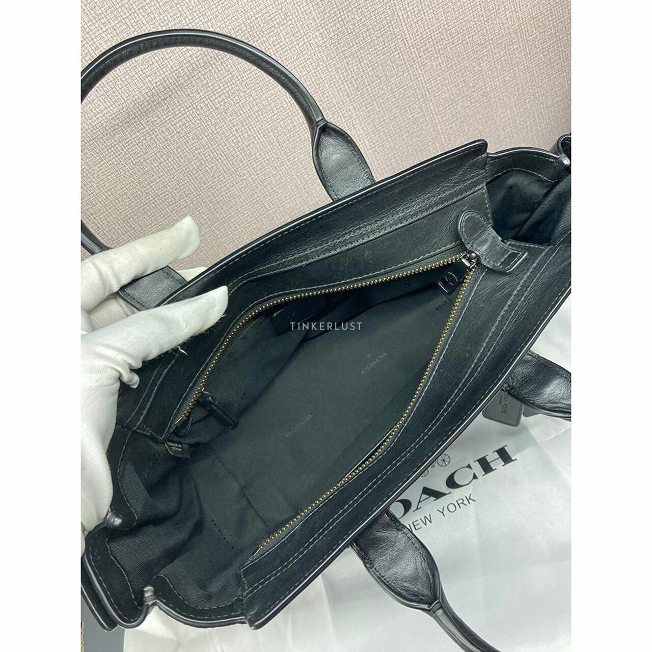 Coach Swagger Black Satchel