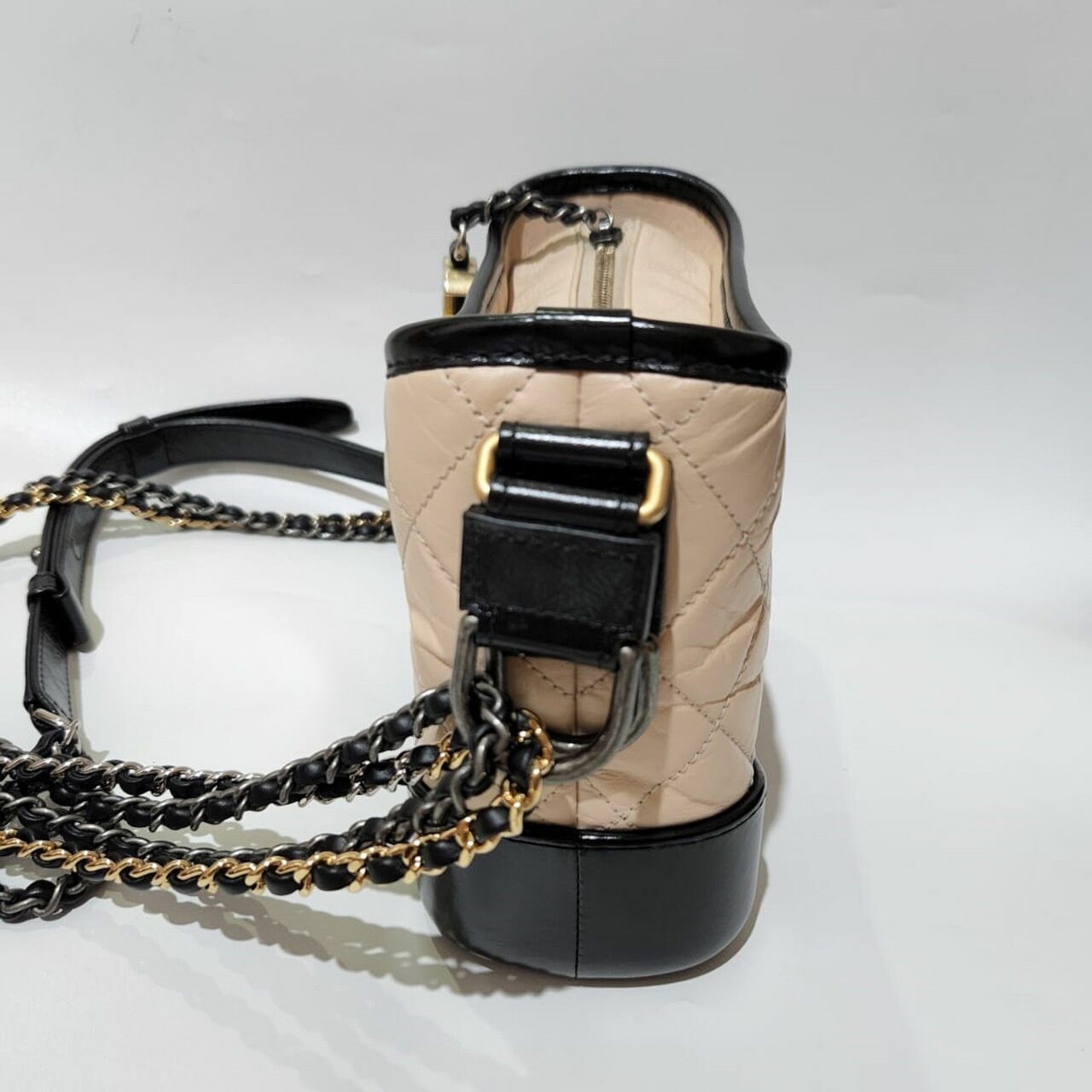 Chanel Gabrielle Small Beige Black #25 Sling Bag	