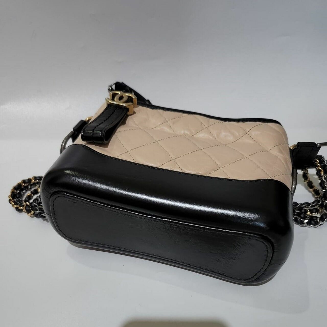 Chanel Gabrielle Small Beige Black #25 Sling Bag	