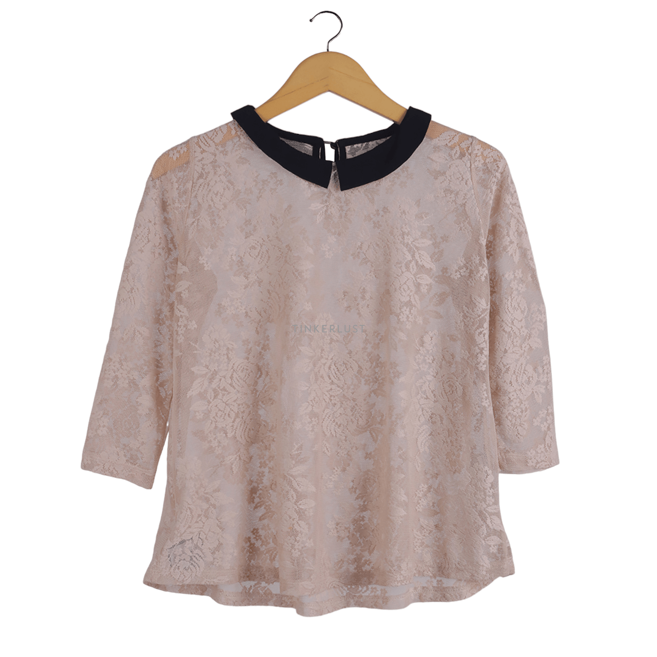 Zara Beige Lace Blouse