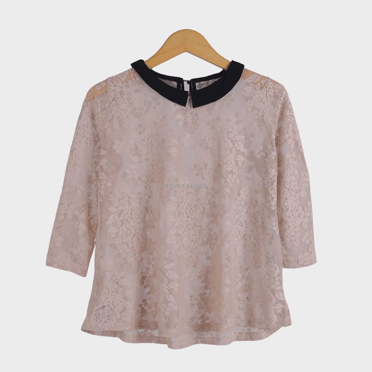 Zara Beige Lace Blouse