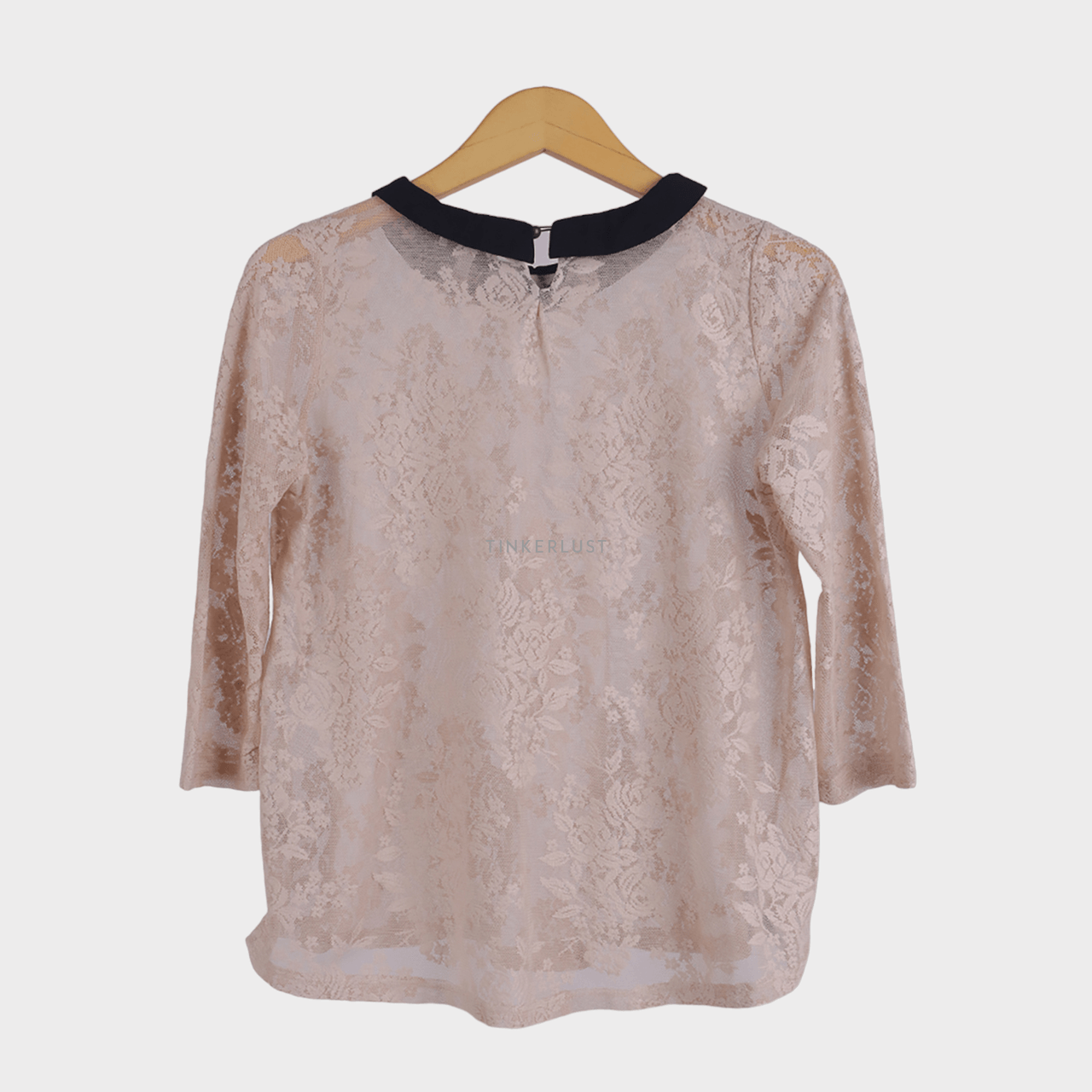 Zara Beige Lace Blouse