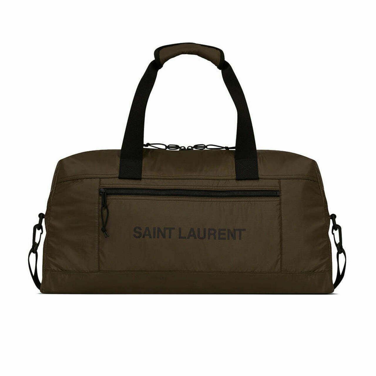 Saint Laurent Nuxx Nylon Large Duffle Bag Khaki Soldier