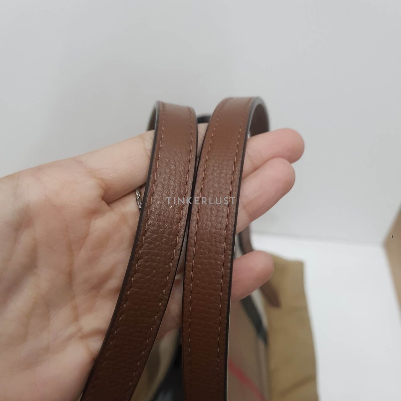 Burberry Small Canterby Tan Tote Bag