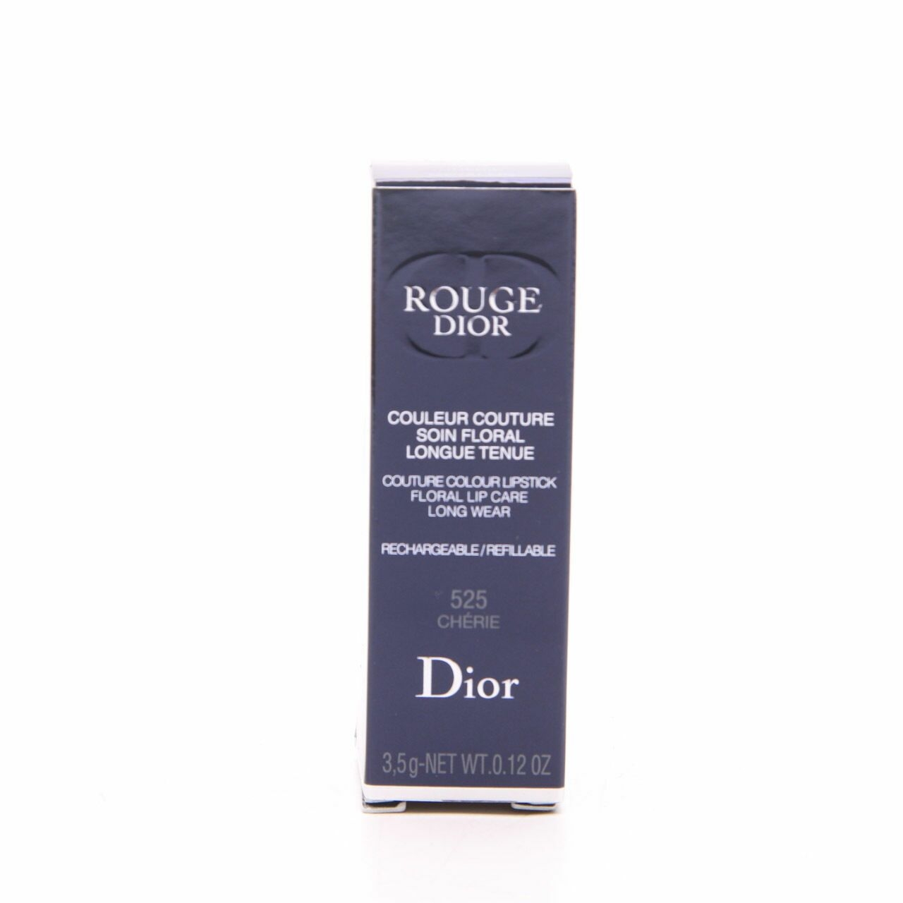 Christian Dior Rouge Dior Couture Colour Lipstick Floral Lip Care Long Wear - 525 Cherie Metallic Lips