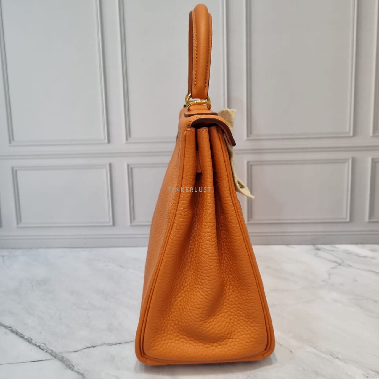 Hermes Kelly 28 Togo Feu Orange GHW #T Satchel Bag