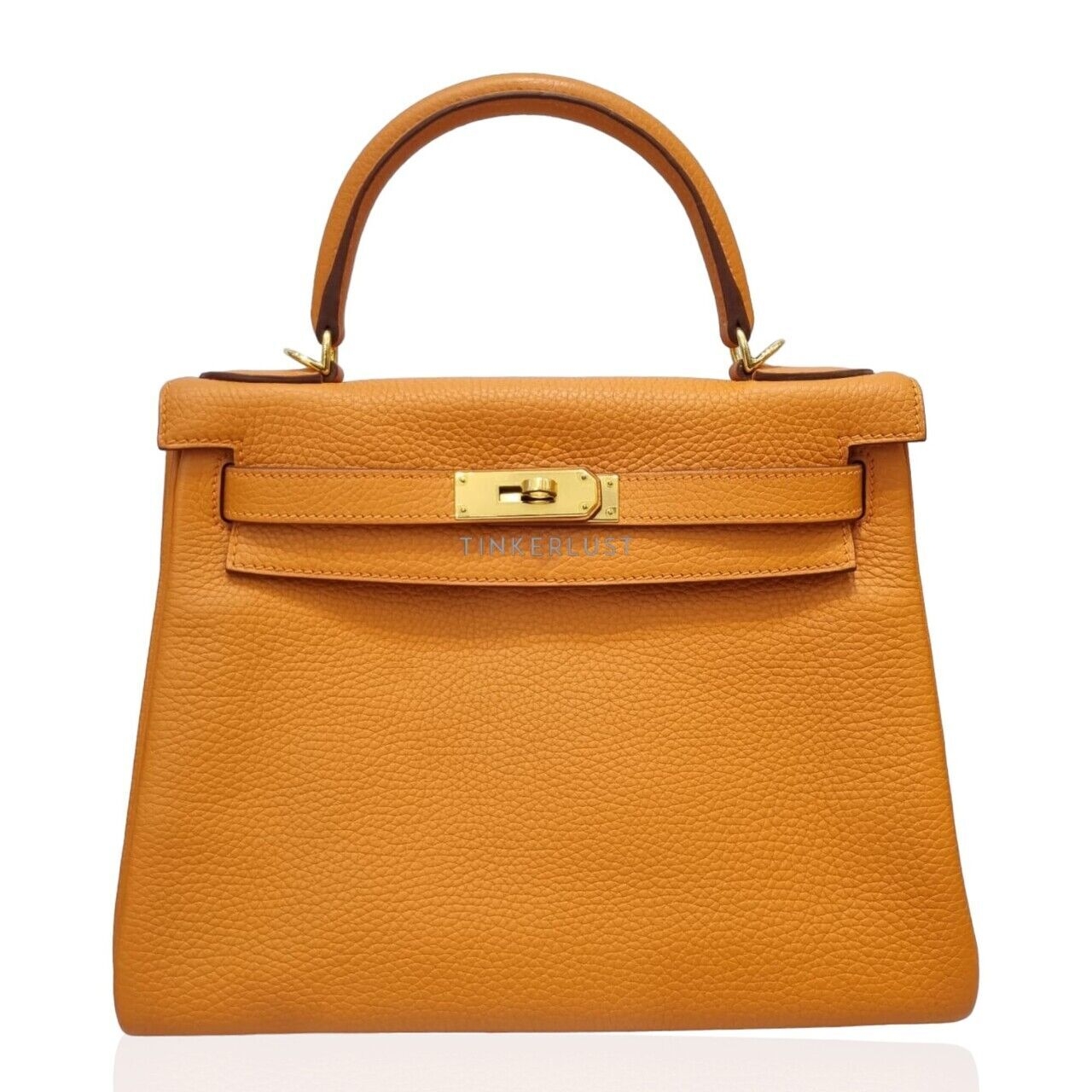 Hermes Kelly 28 Togo Feu Orange GHW #T Satchel Bag