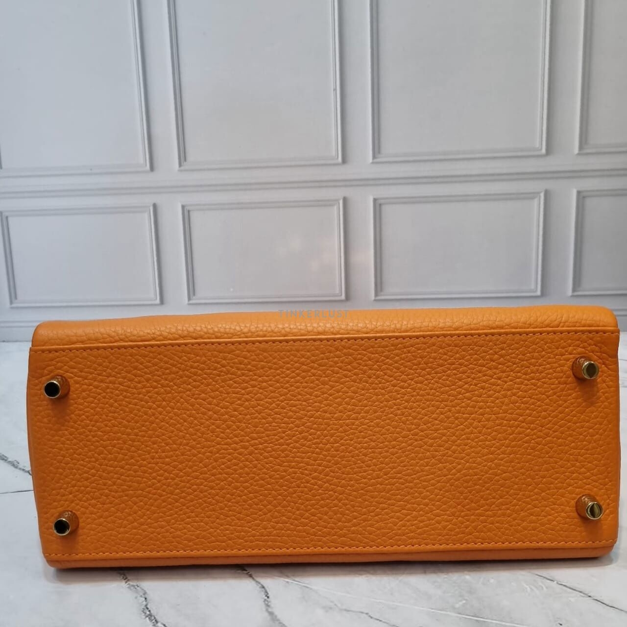 Hermes Kelly 28 Togo Feu Orange GHW #T Satchel Bag