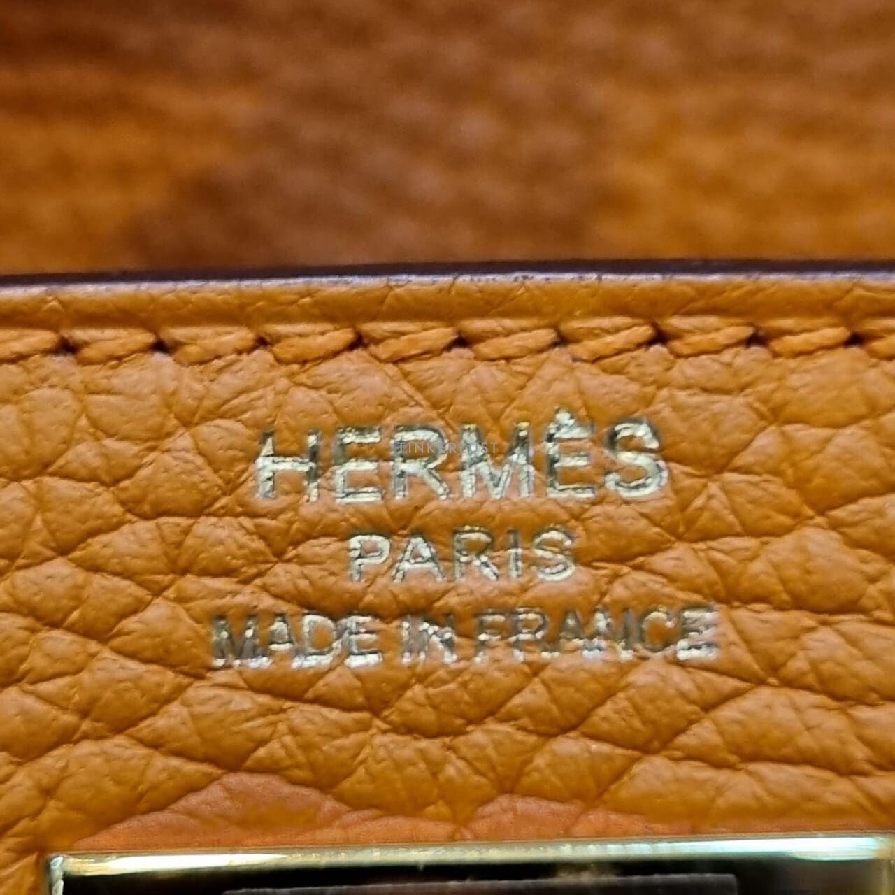 Hermes Kelly 28 Togo Feu Orange GHW #T Satchel Bag