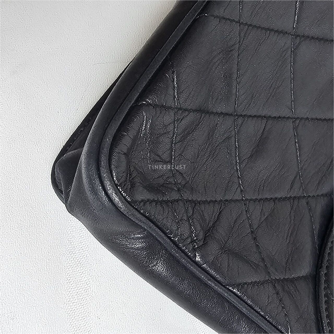 Chanel Vintage Black Lambskin GHW Sling Bag