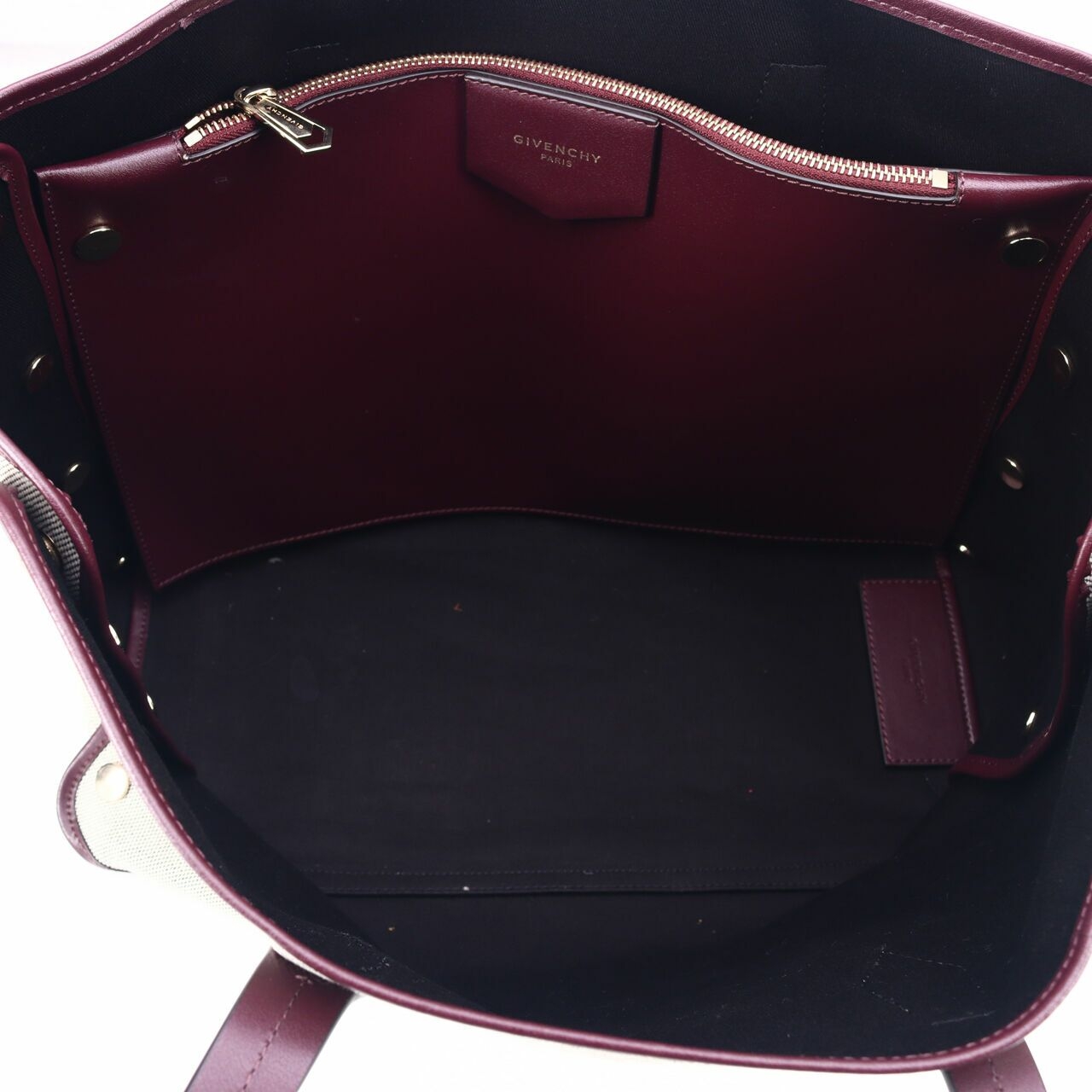 GIVENCHY Canvas Medium Bond Shopper Tote Aubergine