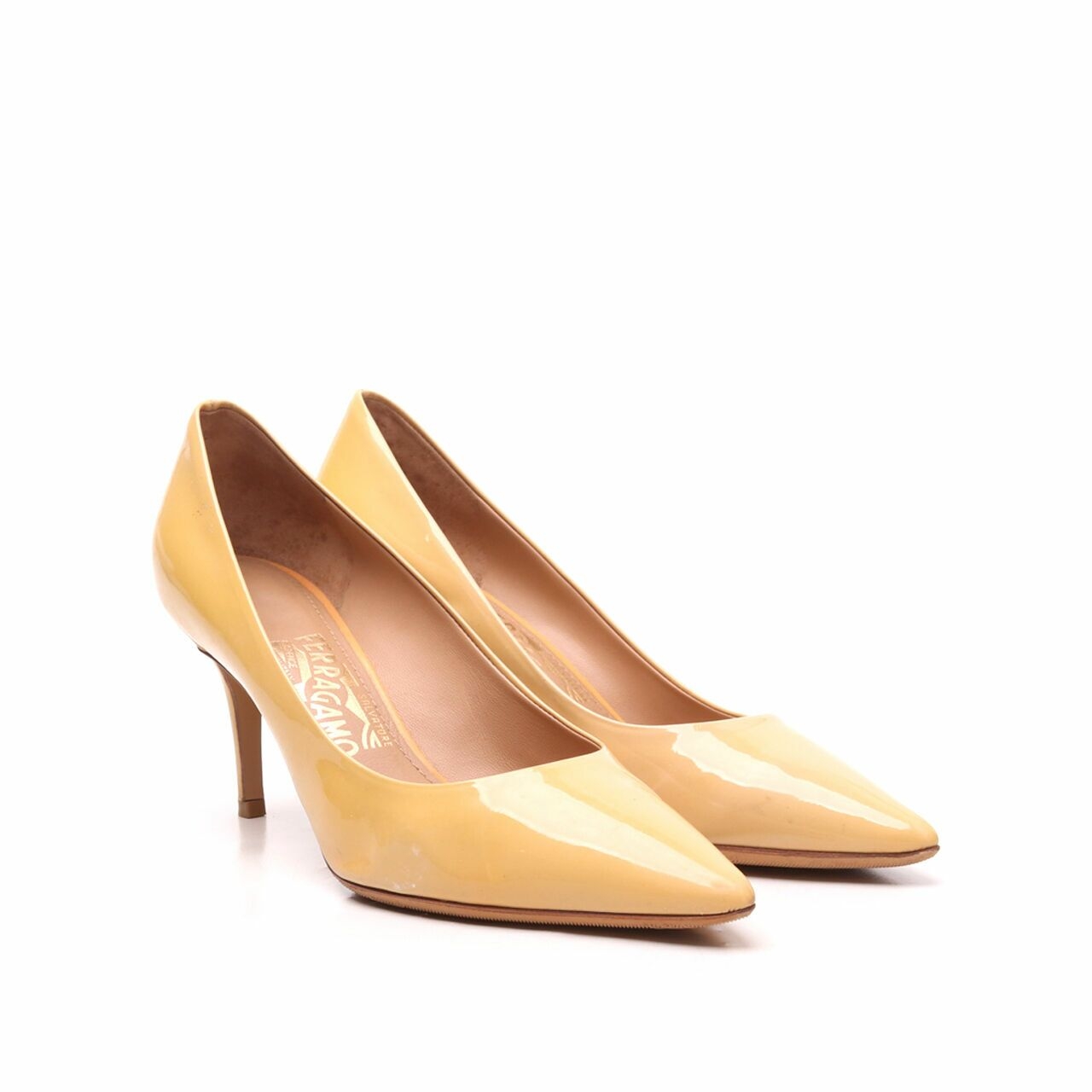 Salvatore Ferragamo Yellow Heels