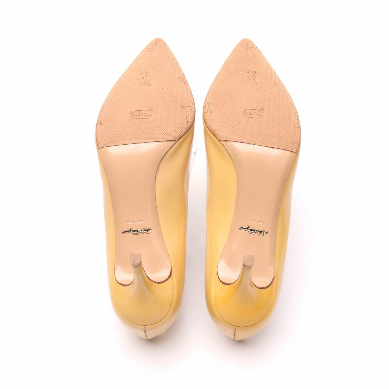 Salvatore Ferragamo Yellow Heels