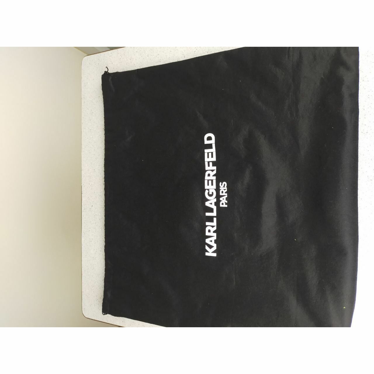 Karl Lagerfeld Flap Bag Tweed Black Karl Paris Patch Shoulder Bag