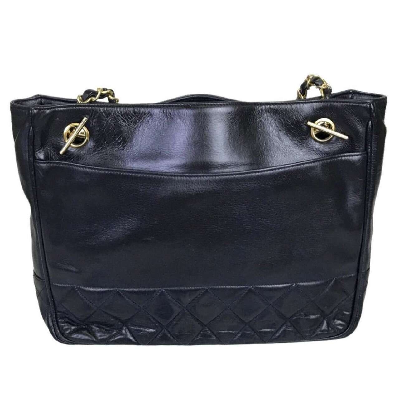 Chanel Medium Matelassé Lambskin Black Shoulder Bag GHW #1