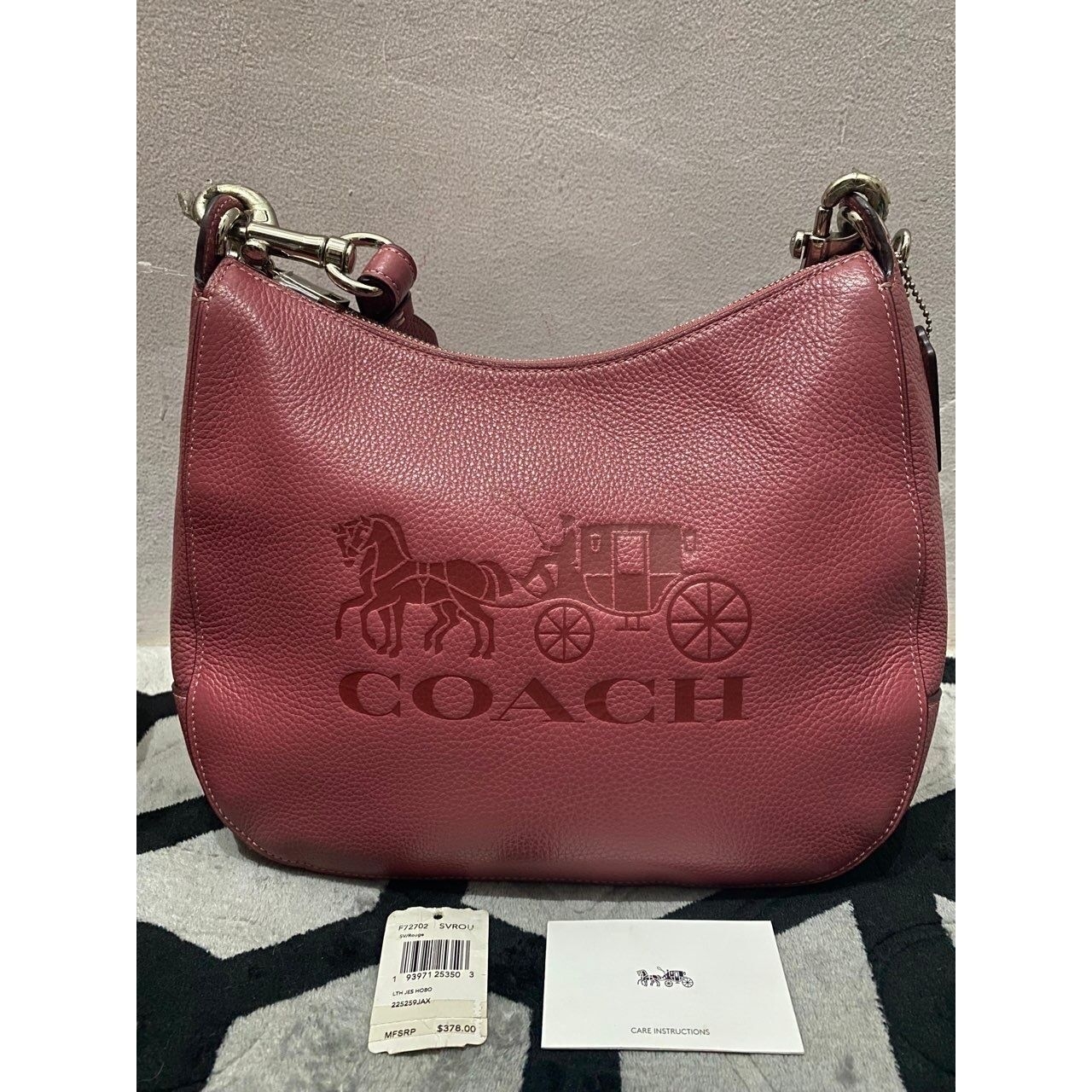 Coach Jess Hobo Pink