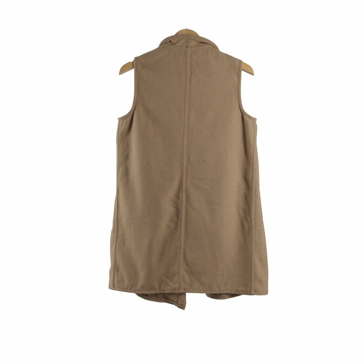 Stradivarius Beige Sleeveless Coat