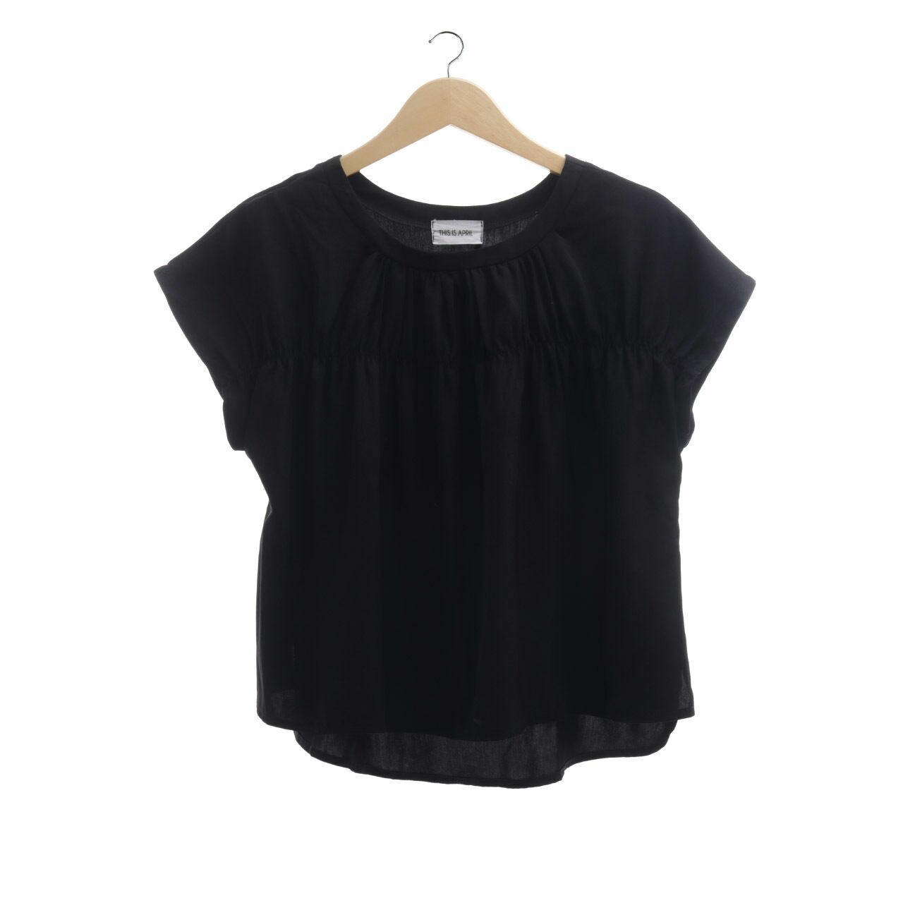 This is April Black Blouse