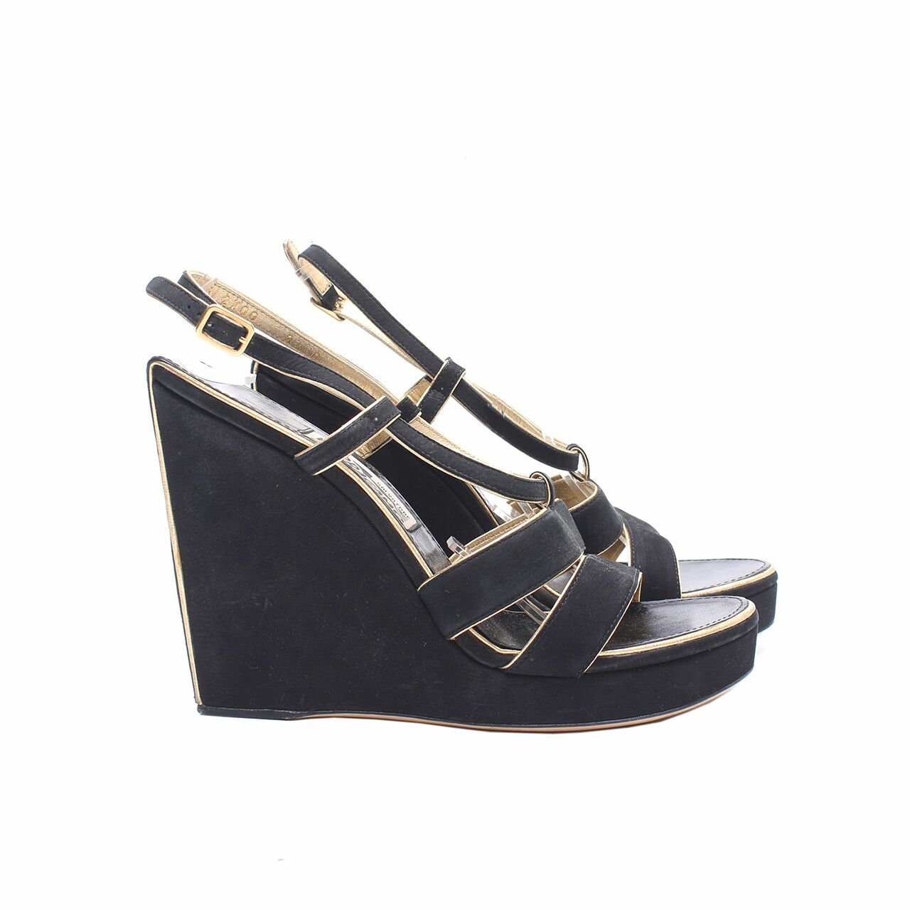 Salvatore Ferragamo Black Wedges