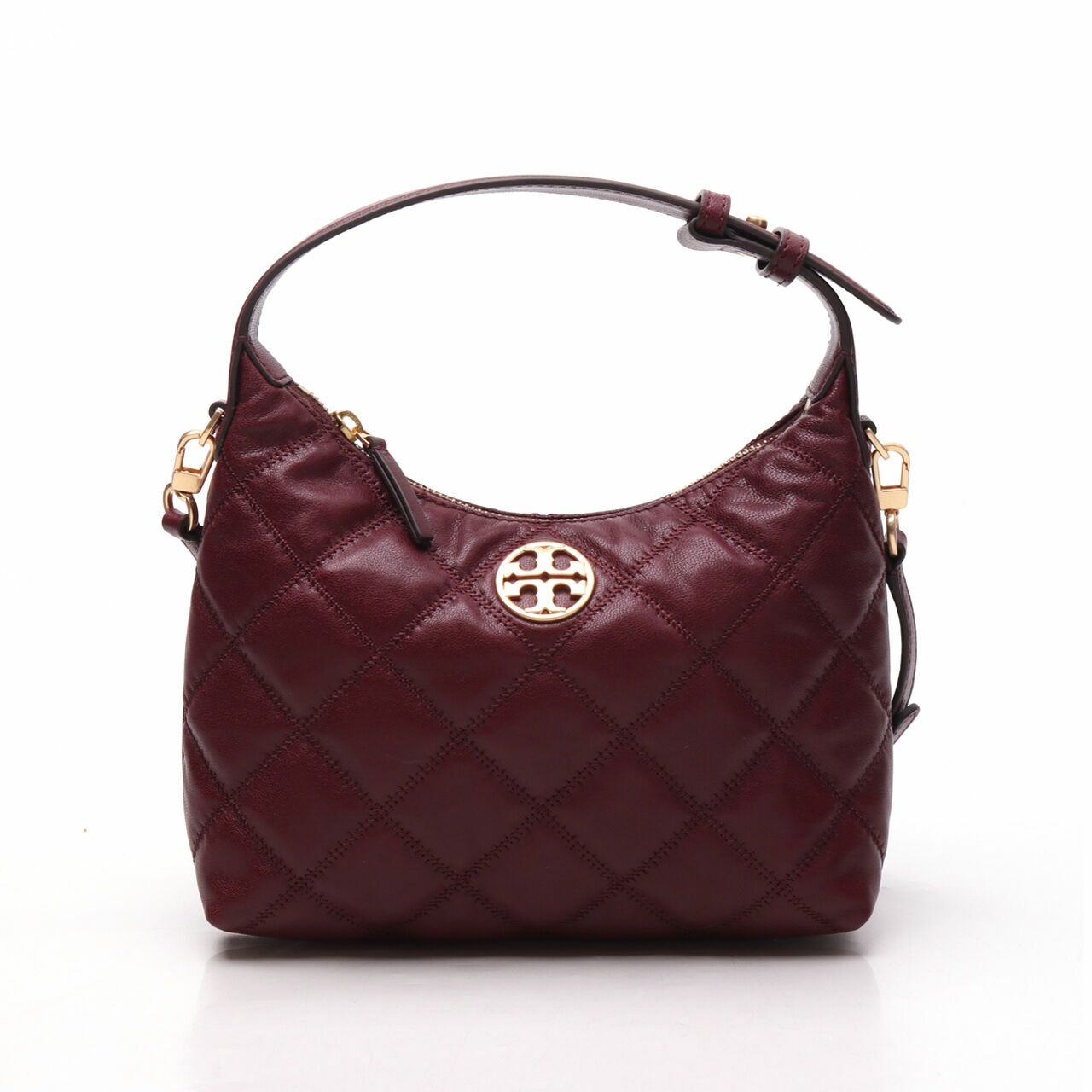 Tory Burch 87870 Willa Mini Hobo Claret Satchel