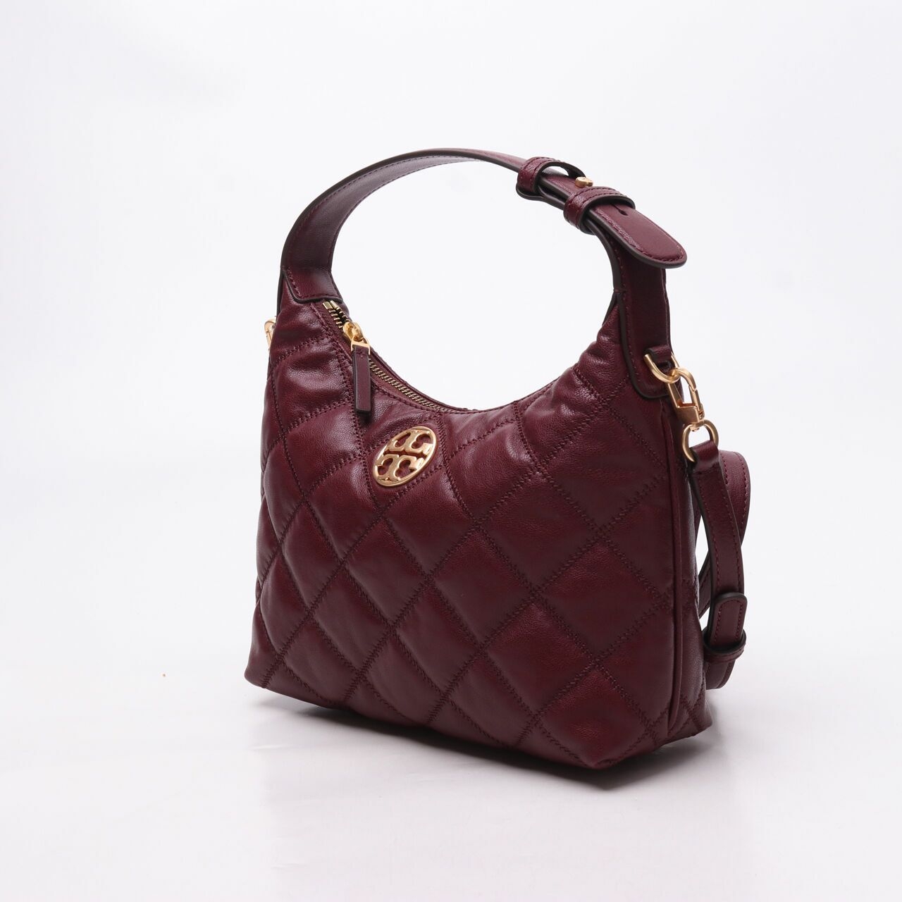 Tory Burch 87870 Willa Mini Hobo Claret Satchel