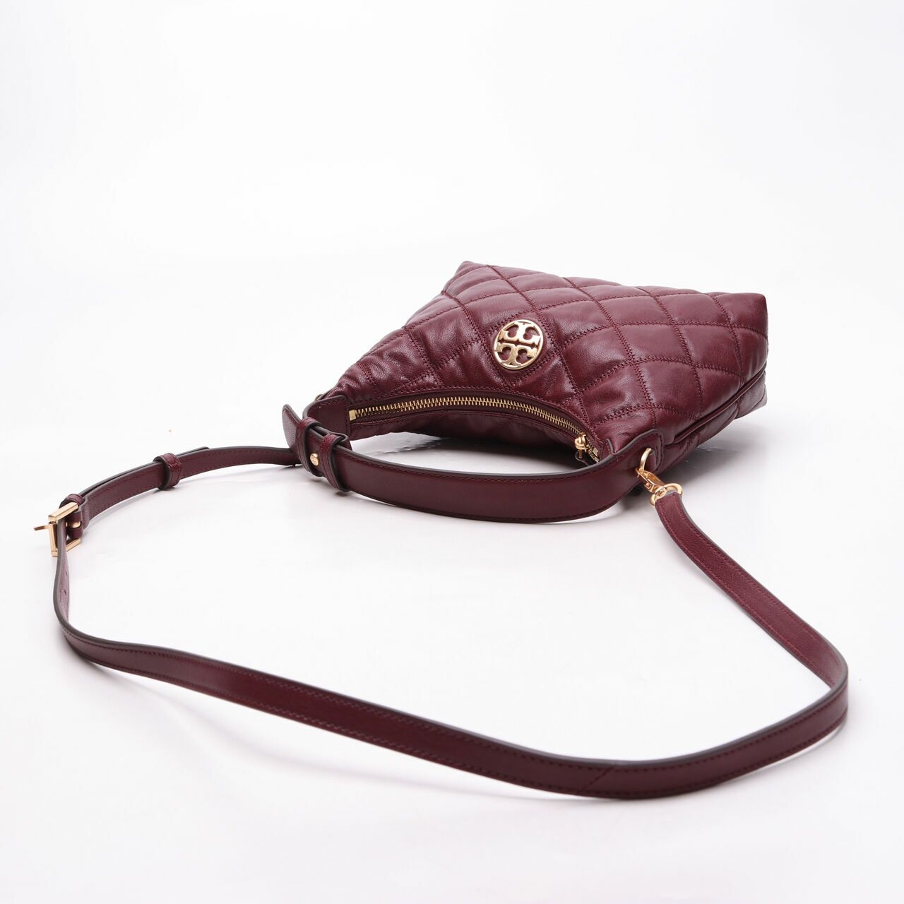 Tory Burch 87870 Willa Mini Hobo Claret Satchel