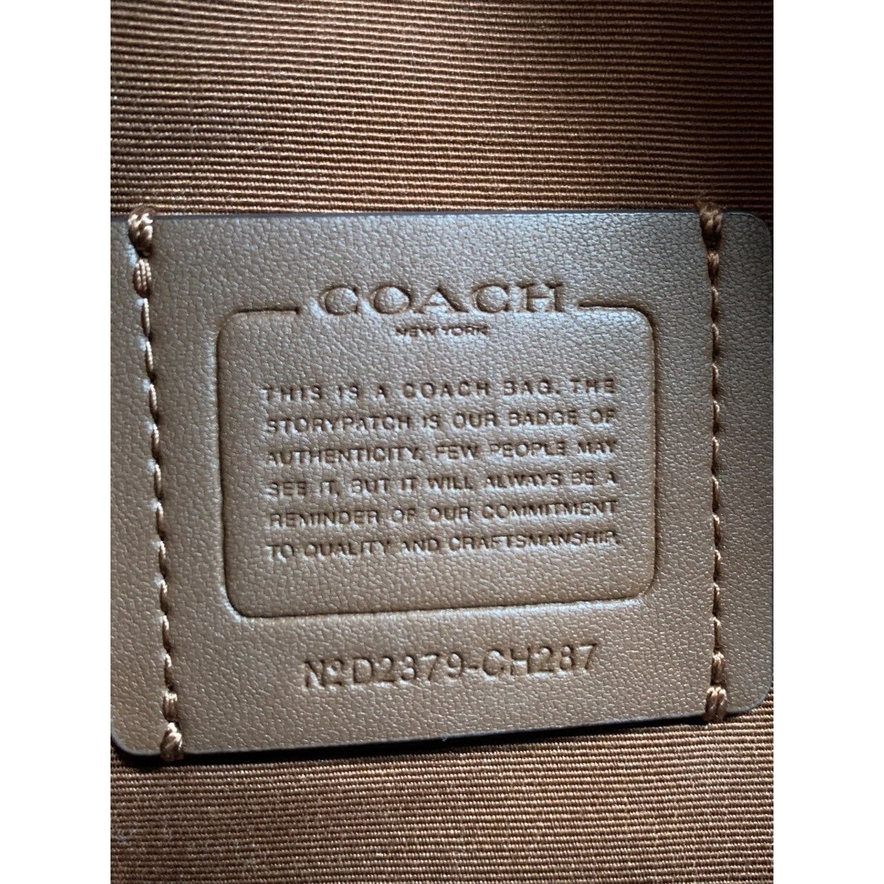 Coach Darcie Carryall Signature Canvas Brown Sling Bag