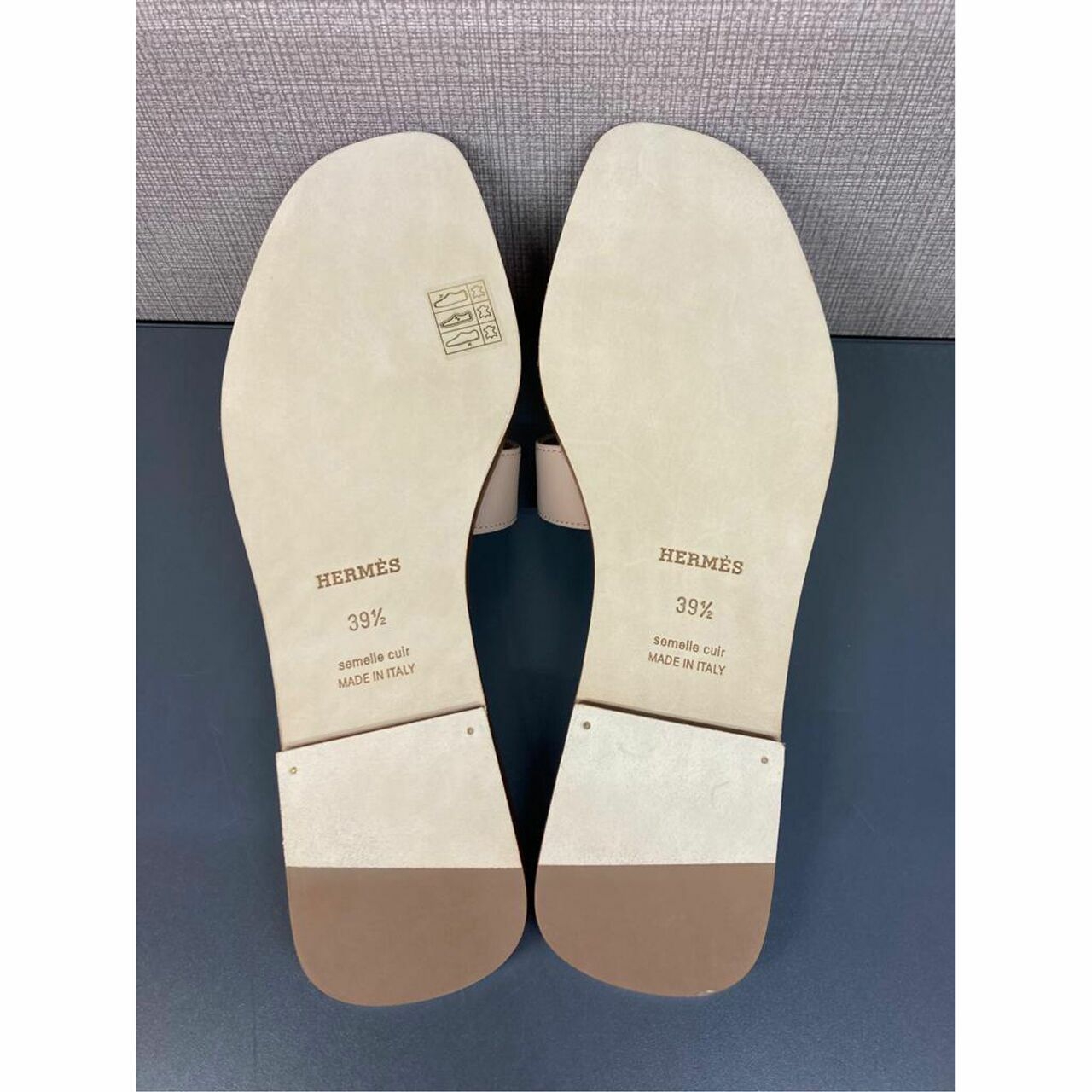 Hermes Oran Beige Sandals