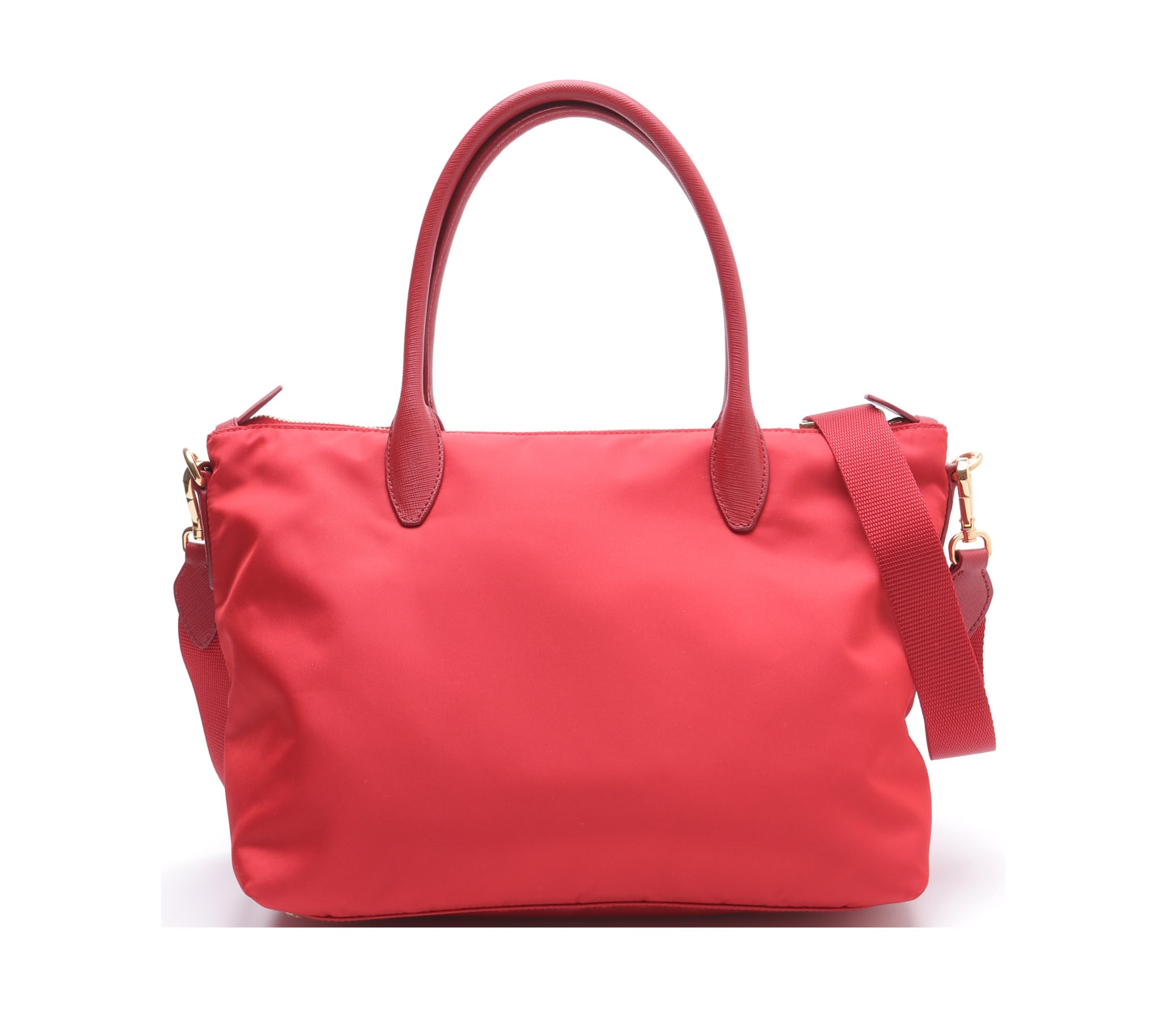 Prada Red Nylon Satchel