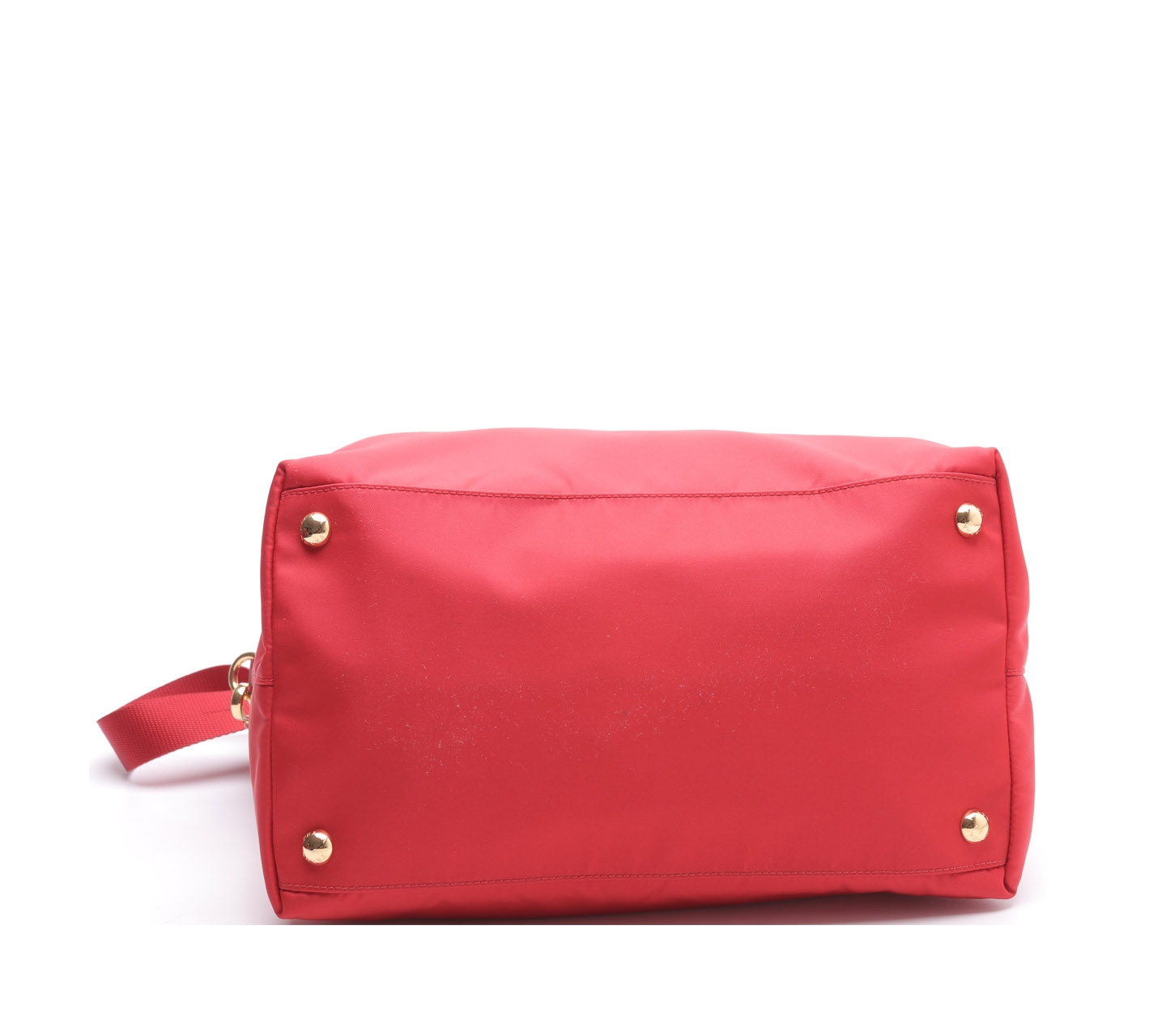 Prada Red Nylon Satchel