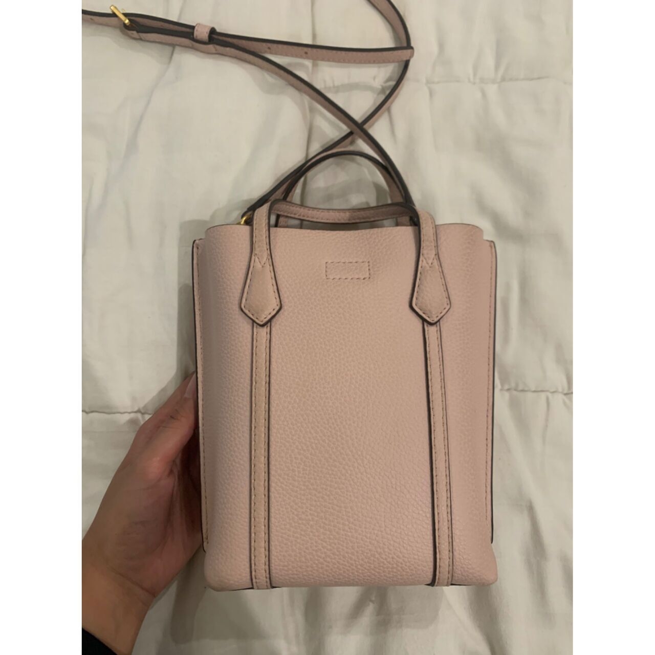 Tory Burch Perry Mini Tote Shell Pink