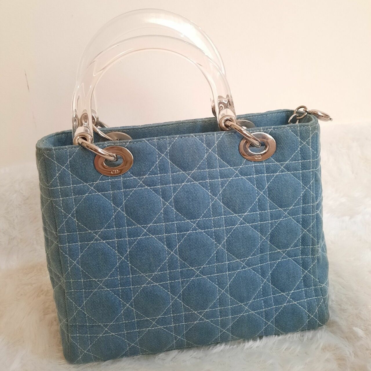 Christian Dior Blue Denim Lady Dior