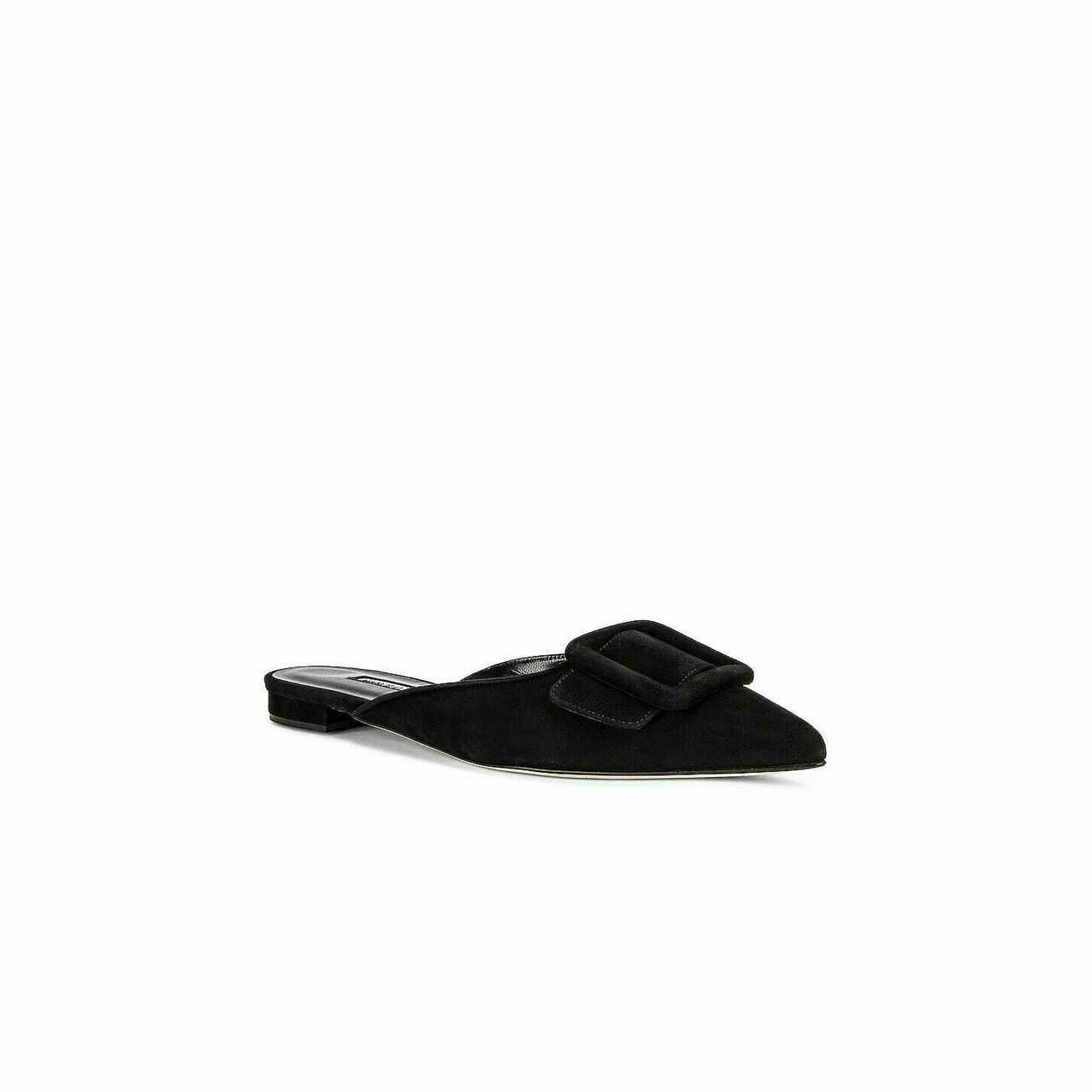 Manolo Blahnik Black Flats