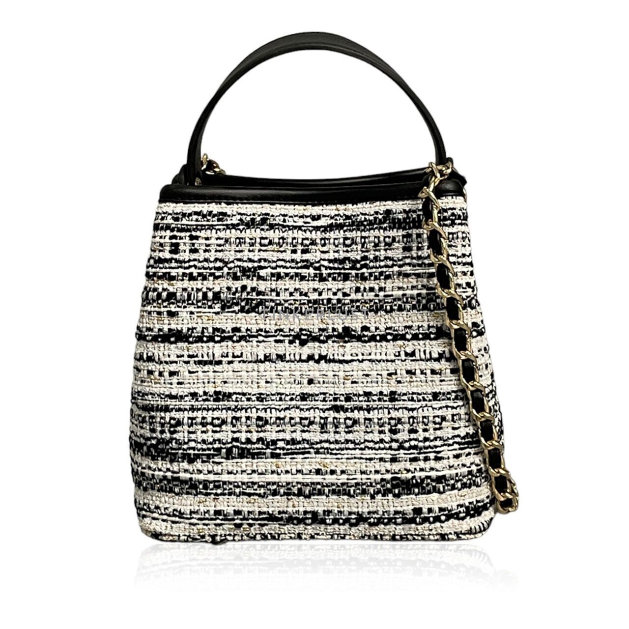 SNY the Label Black & White Lyra Tweed Bag