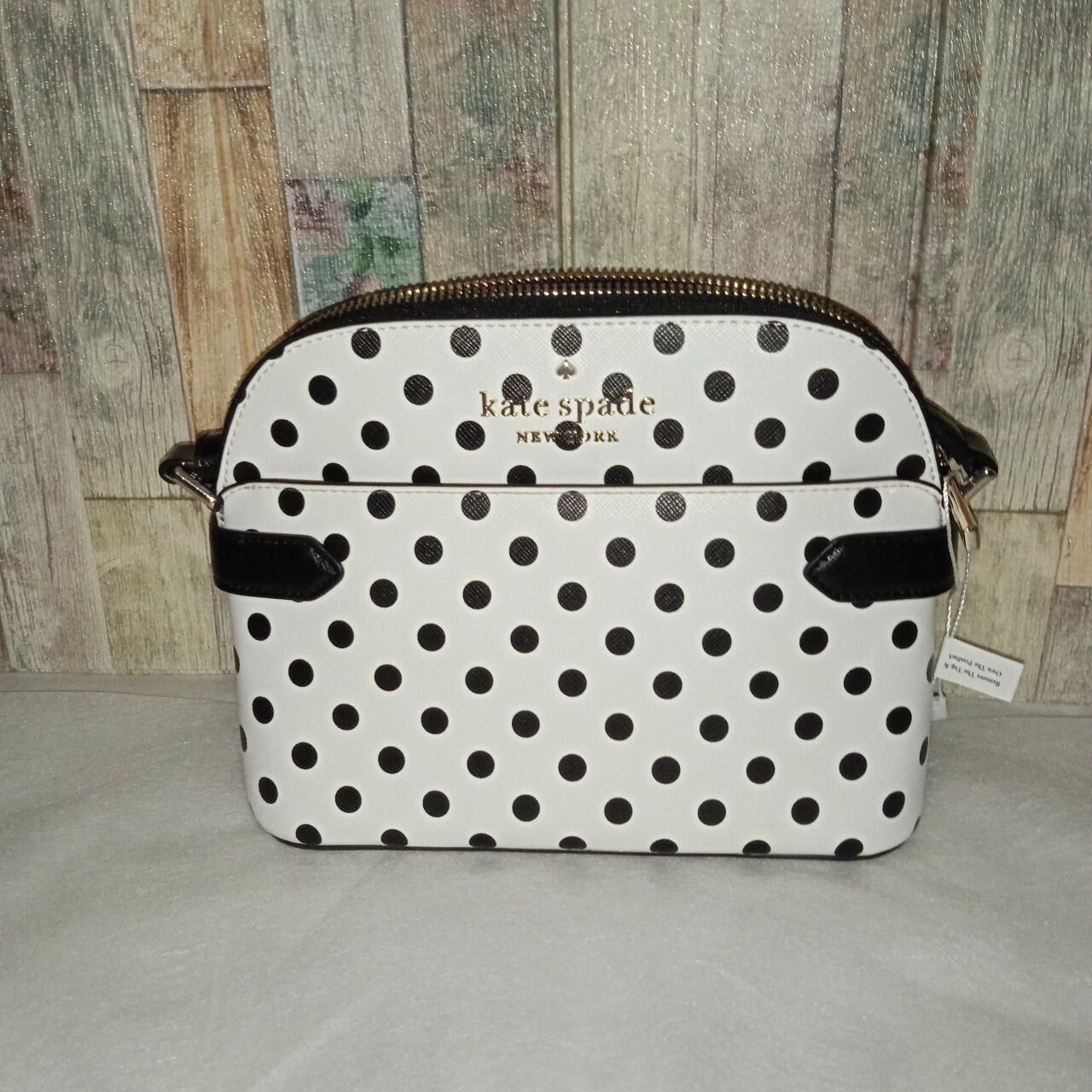 Kate Spade Dome Crossbody Wkr00644 Staci Dot Dot Dot Cream Multi