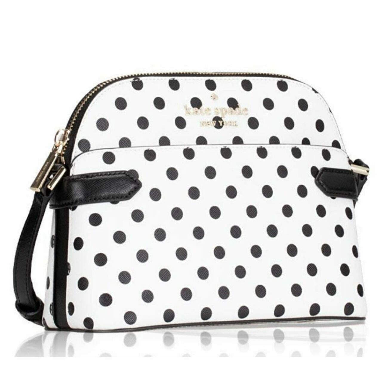 Kate Spade Dome Crossbody Wkr00644 Staci Dot Dot Dot Cream Multi