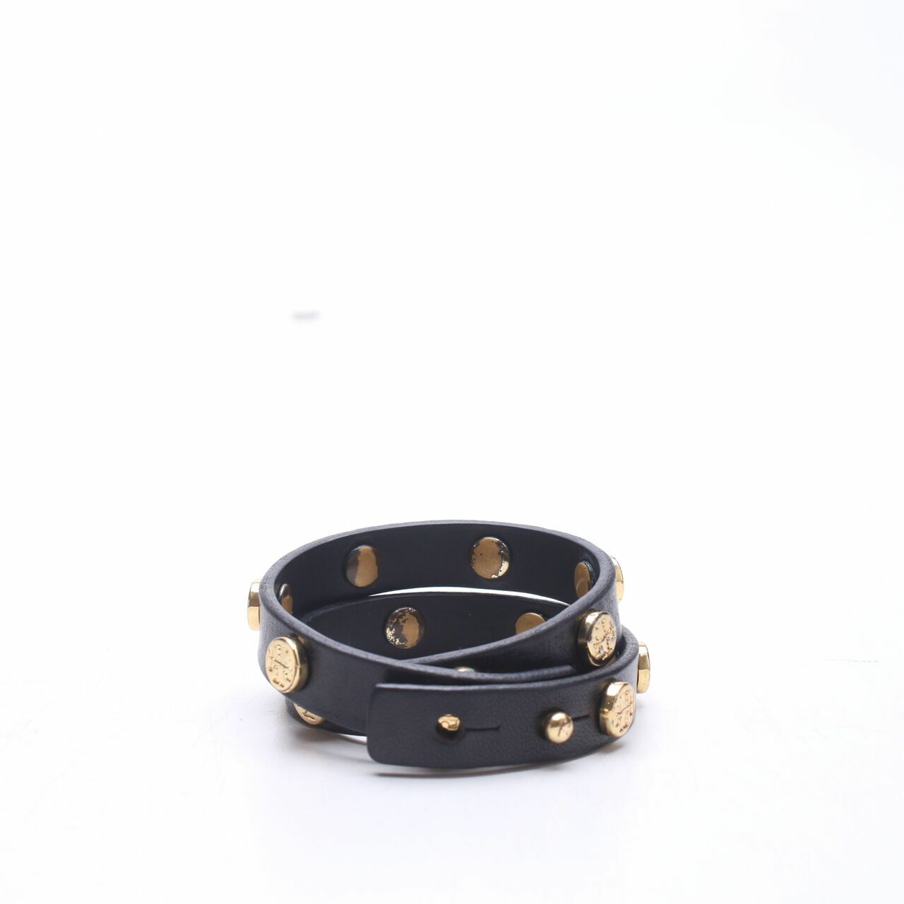 Tory Burch Double Wrap Black Bracelet